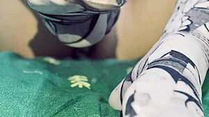 you sneak into stepsister's room for asmr feet joi, playing with toes and holes.