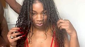 Evil Eater Keisha Minaj Sucks Stepbrother's Big Black Cock For Cumshot