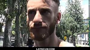 Amateur Latino picked up on street and fucked for cash