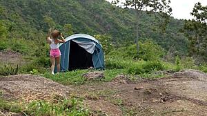 that camping trip led to the hottest blowjob moments with my cute brunette friend