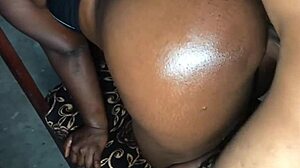 Wet and creamy pussy creaming on big black cock in intense scene