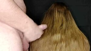 Came on stepmom's long hair, she didn't mind 😏