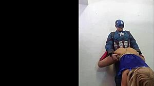 Savana Styles Blows Captain America In Cosplay