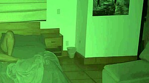 Stepfather sneaks into stepdaughter's bed for midnight fuck