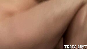 Ladyboy feels deep emotions during hardcore blowjob scene