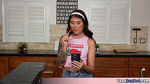 my stepsis charlotte likes sloppy and wet blowjobs and i am happy to provide the cock for it