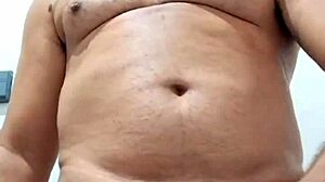 Yuri Gaucho Brazilian Bear Amateur Handjob Leads To Big Cumload