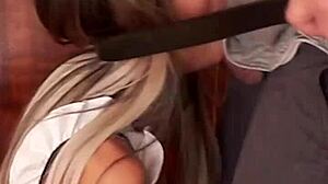 Candie cross french maid face fucking