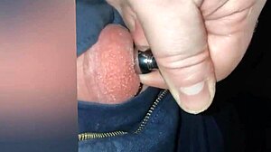 Jayq Sounds 14Mm Steel in Penis and Urethra Stretching!