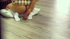 Father-in-law catches big ass teen masturbating with toy