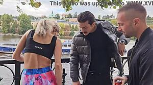 Hey, Laura Crystal's busty milf body takes hardcore anal DP!