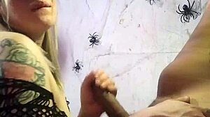 halloween elf girl loves deepthroating that big black dick hard