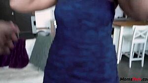 Step Mom Agrees to Undress for Young Brunette. Shocking Hardcore with Mature MILF!