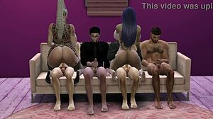 horny bimbos petra and jenessa getting gangbanged together?