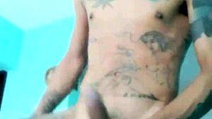 Slim Guy Shows His Good Toy In The Living Room