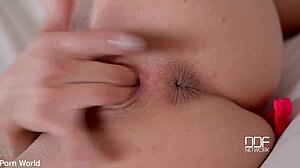 newcomer intensely fingers her trimmed pussy in glamour solo debut