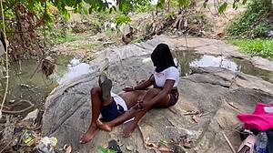 Streams Of Joy Dicked Outdoor With Huge Ass