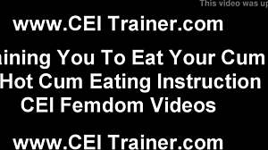 i need you to eat your own cum for me in this bdsm pov femdom