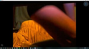 skype camgirl fingers her big tits and ass in sexy masturbation 😏