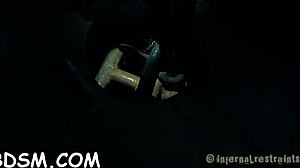 Sadomasochism Electricity with Bound Pussy and Cock