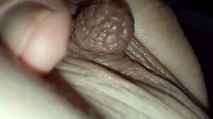 brunette with natural tits lactates milk from nipples like balloon