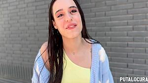 Putalocura features slender spanish beauty briseida myers caught by torbe for lick handjob and doggystyle cum