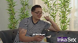 I discover my shy brown employee and feel the passion as I fuck her in the ass