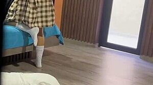 Father-in-law catches big ass teen masturbating with toy