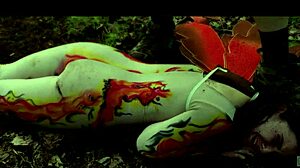 Lily Thot crawls in mud for rough anal