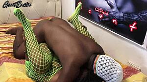 Rough and Fast Black Couple Pounds Hard in Missionary - Raw Amateur Action