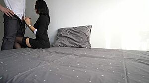 Young Secretary Bangs Office Boss for Video