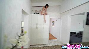 does the tiny nerd love sucking big cock?