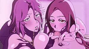 Bleach girls in hentai love having sex with blowjobs and pussy action. 😍