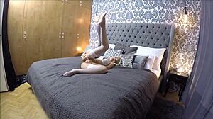 Caught Masturbating Sexy Girl Fuck Cum Swallow