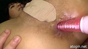 yo, check this sweet japanese girl getting off with an anal vibrator in hot jav action!