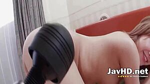 Horny Mariru Amamiya deep-throats and gets creampied 😍