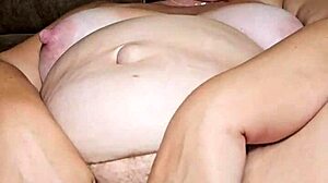 Preggo Milf Cums On Home Video