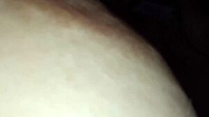 brunette with natural tits lactates milk from nipples like balloon