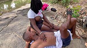 Streams Of Joy Dicked Outdoor With Huge Ass