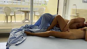 Naked wife was WATCHING NUDISTS on street when husband woke up surprised