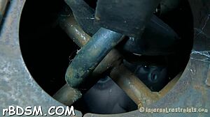 Sadomasochism Electricity with Bound Pussy and Cock