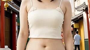 차이나타운 란제리 모델들이 맨발로 유혹해! 얼마나 섹시해!