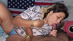 Sucking And Licking In Dollar Sweater