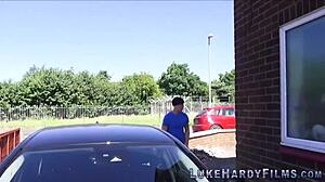 kinky cougar babe sucking cock in pov