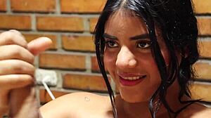 Tattooed Colombian friend sends realistic sex doll, I try the young woman