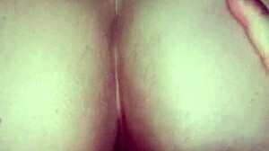 Big white ass riding that thin white cock