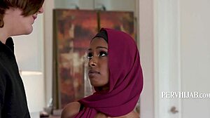Lil adventure for tiny Arab teen in hijab, so innocnet!