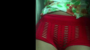 Teasing in tight shorts wearing lingerie pretty latina brunette 😏