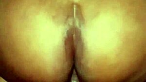 Ebony bbw with big ass gets monster cock deep inside