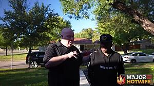 Busty wife Jessica Jax enjoys a thrilling encounter with Rome Major